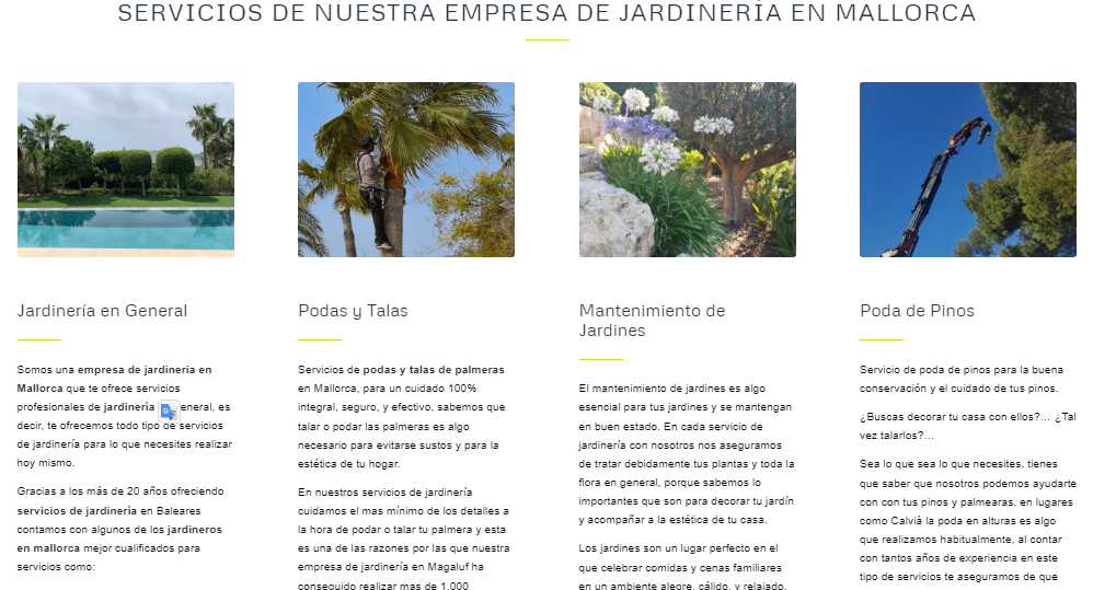 Proceso del proyecto para Jardines Costa Florecida